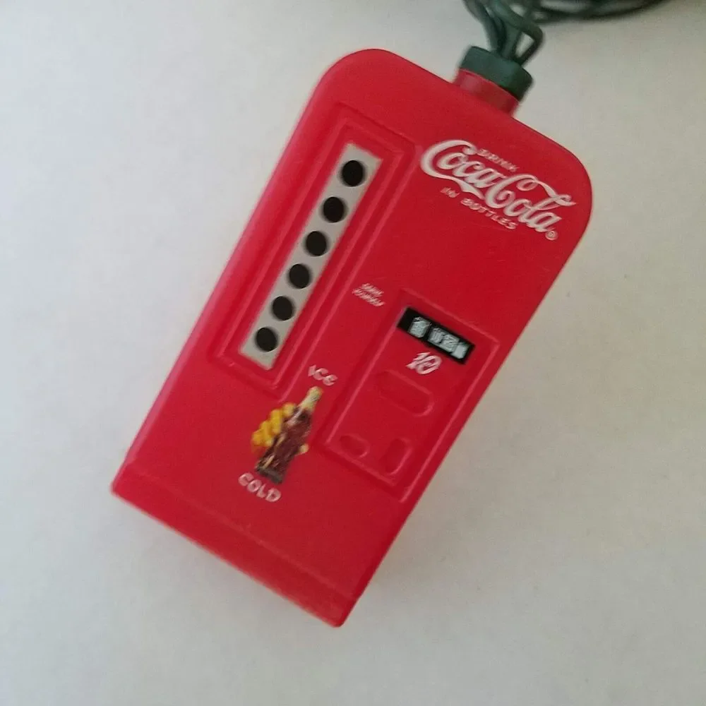Coca Cola Bottles Vending Machine String Christmas Lights 5 bottles,‎ 5 machines